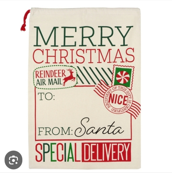 NWT Jumbo From Santa Sack  Cute and festive, this cheerful Christmas delivery sa - Picture 6 of 6